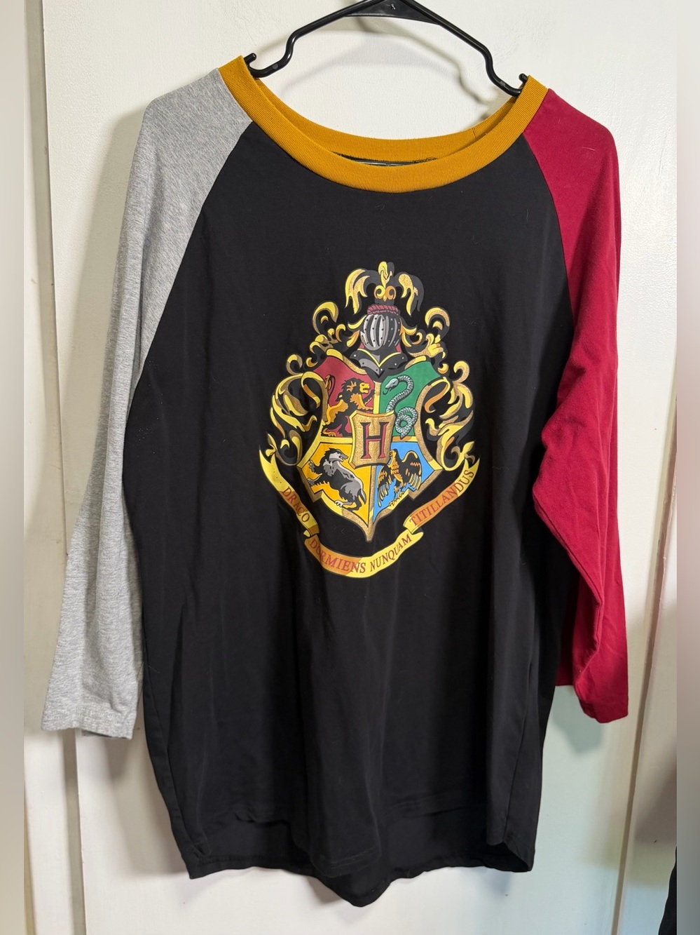 Harry Potter Universal Studios Hogwarts Houses Baseball Tee